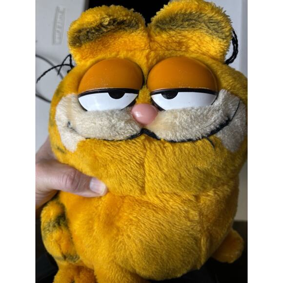 Vintage 1981 Dakin Garfield Plush Sitting Orange Fat Cat Stuffed Animal Toy 12” - Picture 15 of 16